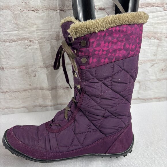 Columbia Women's 8.5 Purple Minx Mid II Insulated Waterproof Winter Snow Boots - Picture 12 of 14